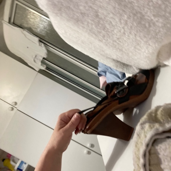 Leather heel sandals - Picture 5 of 5